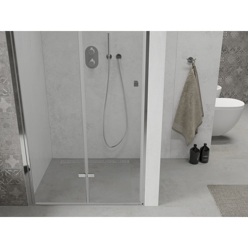 Mexen Lima porte de douche pliante 100 cm, transparent, chrome - 856-100-000-01-00