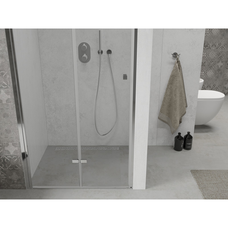 Mexen Lima porte de douche pliante 115 cm, transparente, chrome - 856-115-000-01-00