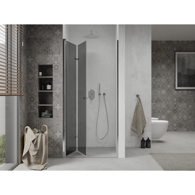Mexen Lima porte de douche pliante 110 cm, graphite, chrome - 856-110-000-01-40