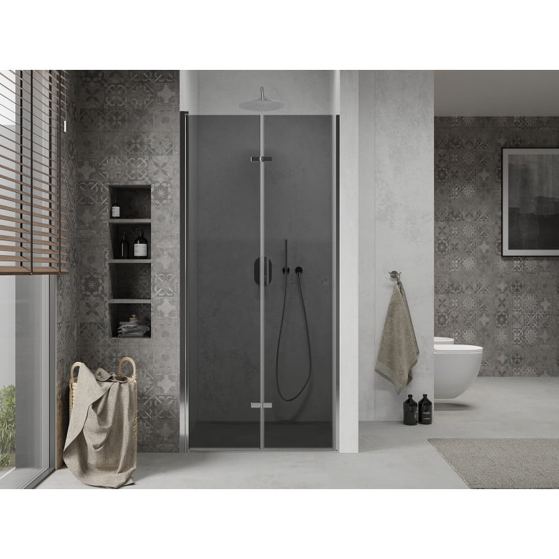 Mexen Lima porte de douche pliante 110 cm, graphite, chrome - 856-110-000-01-40