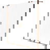 Mexen Velar Duo pare-douche à 2 panneaux coulissants 140 x 150 cm, givré, or rose - 896-140-000-32-60