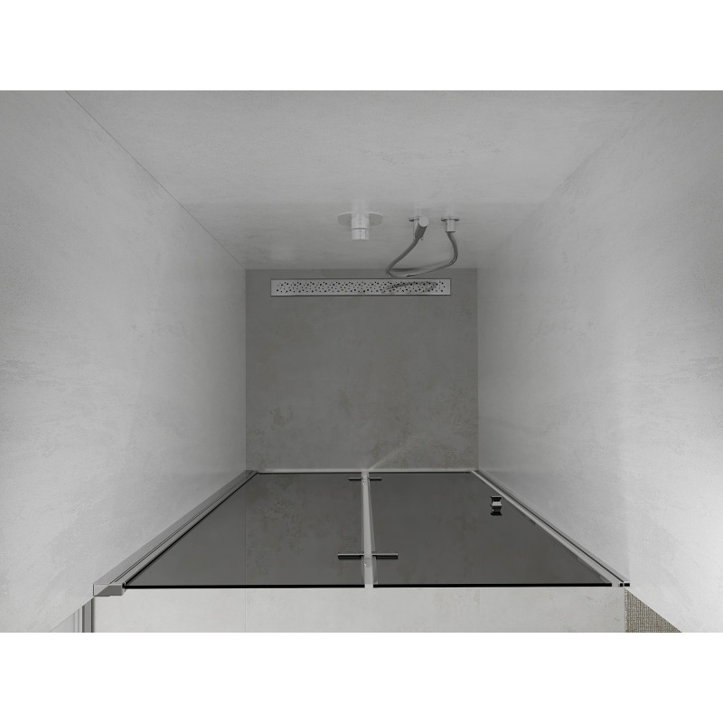 Mexen Lima porte de douche pliable 100 cm, graphite, chrome - 856-100-000-01-40