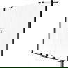 Paroi de baignoire Mexen Velar Duo coulissante 2 vantaux 140 x 150 cm, givre, noir - 896-140-000-32-70