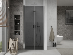 Mexen Lima porte de douche pliable 100 cm, graphite, chrome - 856-100-000-01-40