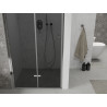Mexen Lima porte de douche pliable 100 cm, graphite, chrome - 856-100-000-01-40