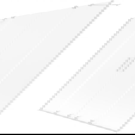 Mexen Velar Duo paravent de baignoire à 2 volets coulissants 190 x 150 cm, dépoli, blanc - 896-190-000-32-20