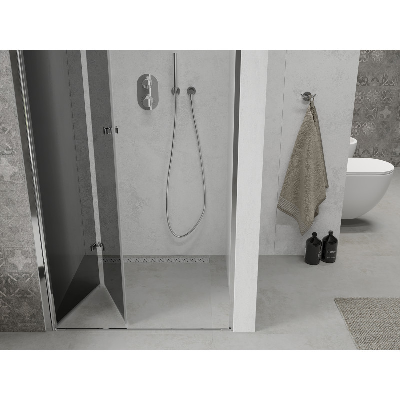 Mexen Lima porte de douche pliante 70 cm, graphite, chrome - 856-070-000-01-40