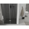 Mexen Lima porte de douche pliante 90 cm, graphite, chrome - 856-090-000-01-40