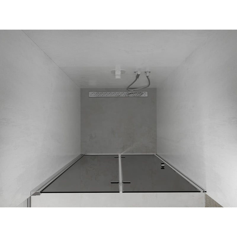 Mexen Lima porte de douche pliante 90 cm, graphite, chrome - 856-090-000-01-40