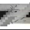 Mexen Lima cabine de douche pliante 80 x 80 cm, transparente, chrome + receveur Flat, noir - 856-080-080-01-00-4070