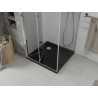Mexen Lima cabine de douche pliante 80 x 80 cm, transparent, chrome + receveur Plat, noir - 856-080-080-01-00-4070