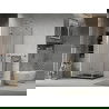 Mexen Lima cabine de douche pliante 80 x 80 cm, transparente, chrome + receveur Flat, noir - 856-080-080-01-00-4070