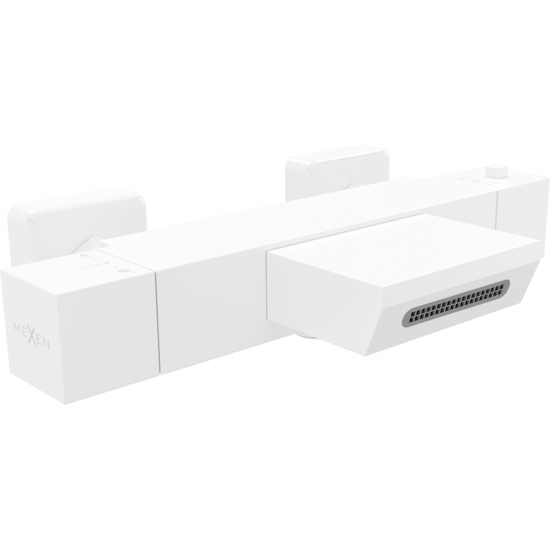Mexen Cube robinet de baignoire thermostatique, blanc - 77360-20