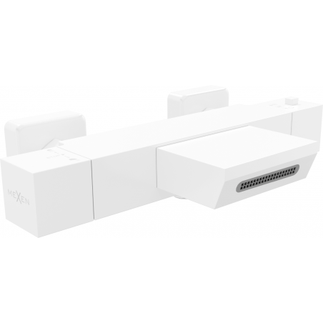 Mexen Cube robinet de baignoire thermostatique, blanc - 77360-20