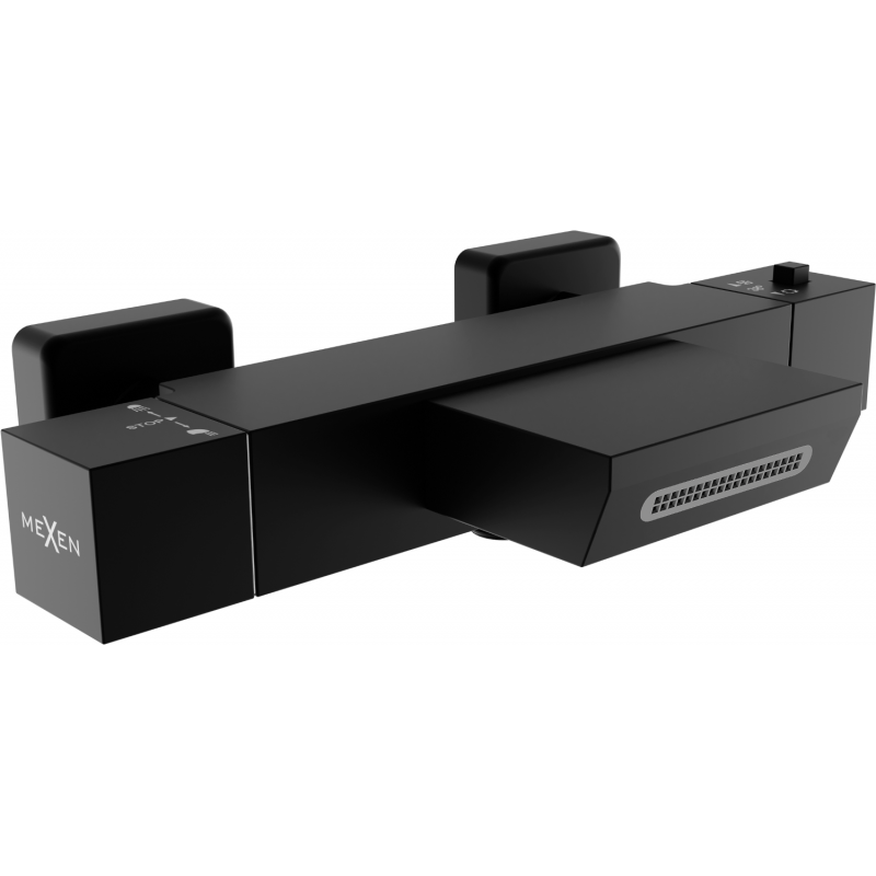 Baignoire thermostatique Mexen Cube, noir - 77360-70