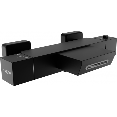 Baignoire thermostatique Mexen Cube, noir - 77360-70