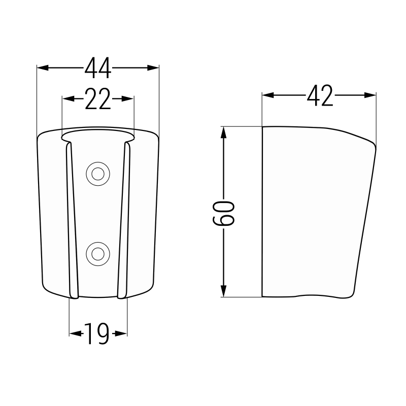 Mexen support de douche, chromé - 79352-00