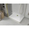 Mexen Lima cabine de douche pliante 90 x 80 cm, transparent, or + receveur Flat - 856-090-080-50-00-4010