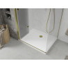 Mexen Lima cabine de douche pliante 100 x 70 cm, transparente, or + receveur plat - 856-100-070-50-00-4010