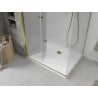Mexen Lima cabine de douche pliante 100 x 90 cm, transparente, dorée + receveur plat - 856-100-090-50-00-4010