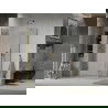 Mexen Lima cabine de douche pliante 70 x 80 cm, transparent, dorée - 856-070-080-50-00