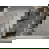 Mexen Lima cabine de douche pliante 70 x 90 cm, transparent, dorée - 856-070-090-50-00