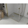 Mexen Lima cabine de douche pliante 70 x 100 cm, transparente, dorée - 856-070-100-50-00