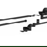 Mexen double porte-serviettes rotatif, Noir - 7039242-70