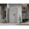 Mexen Lima cabine de douche pliante 80 x 90 cm, transparente, or - 856-080-090-50-00