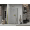 Mexen Lima cabine de douche pliante 90 x 100 cm, transparente, dorée - 856-090-100-50-00