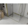 Mexen Lima cabine de douche pliante 100 x 80 cm, transparent, dorée - 856-100-080-50-00