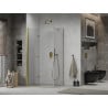 Mexen Lima cabine de douche pliante 100 x 80 cm, transparent, dorée - 856-100-080-50-00