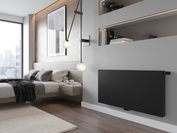 Radiateur panneau Mexen Flat CCF21 300 x 600 mm, raccordement inférieur central, 378 W, noir - W6C21F-030-060-70