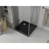 Mexen Lima cabine de douche pliante 90 x 90 cm, transparent, chromée + receveur Flat, noir - 856-090-090-01-00-4070