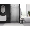 Mexen Exo-B Duo portes de douche doubles pivotantes 80 cm, transparentes, chromées - 814-080-000-01-00