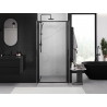 Mexen Exo-B Duo porte de douche double pivotante 90 cm, transparent, noir - 814-090-000-70-00