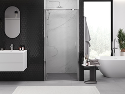 Mexen Exo porte de douche pivotante 80 cm, transparent, chromé - 817-080-000-01-00