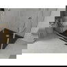 Mexen Lima cabine de douche pliante 100 x 90 cm, transparent, chrome + receveur Flat, noir - 856-100-090-01-00-4070