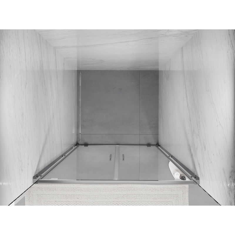Mexen Exo porte de douche double battante 70 cm, transparent, chrome - 8182-070-000-01-00