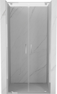 Mexen Exo-BR Duo portes de douche pivotantes doubles 100 cm, transparent, chromé - 8182-100-000-01-00