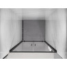 Mexen Exo-BR Duo portes de douche doubles à charnières 80 cm, transparentes, noires - 8182-080-000-70-00
