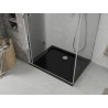 Mexen Lima cabine de douche pliante 120 x 80 cm, transparent, chrome + receveur Flat, noir - 856-120-080-01-00-4070