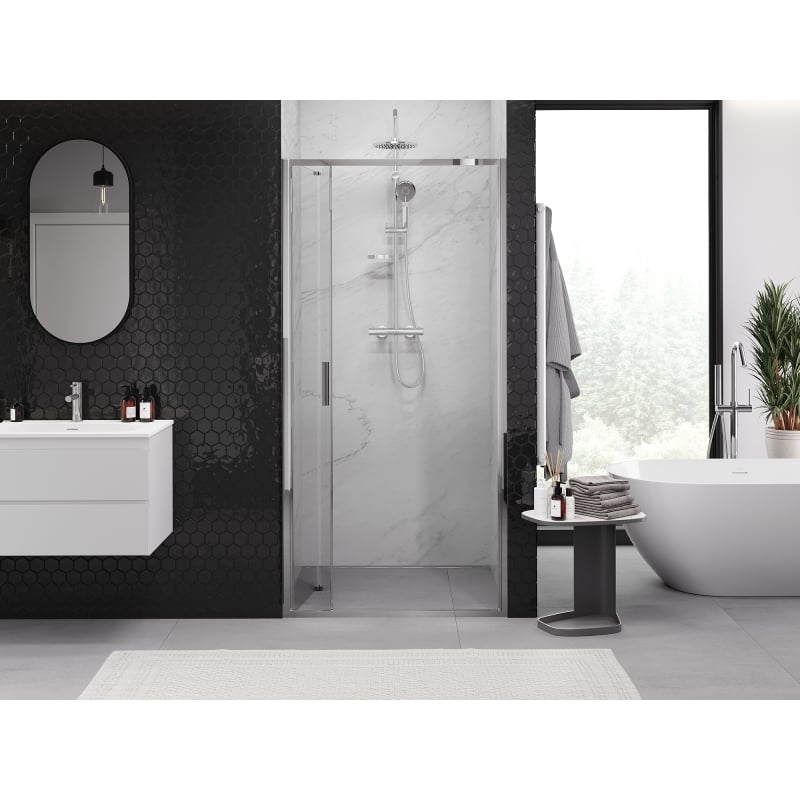 Mexen Exo porte de douche pliante 90 cm, transparent, chrome - 816-090-000-01-00