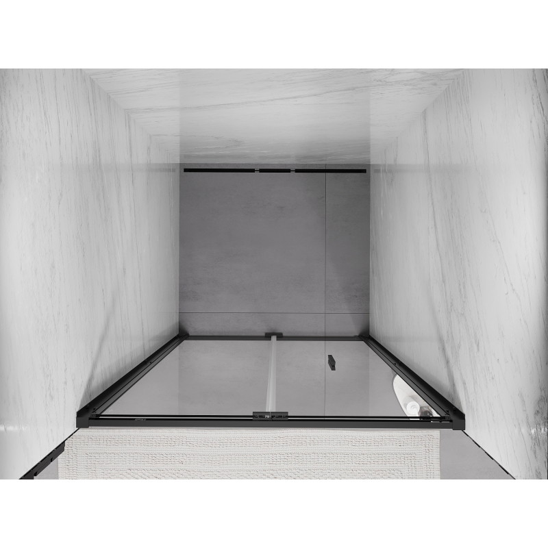 Mexen Exo-F porte de douche pliante 80 cm, transparent, noir - 816-080-000-70-00
