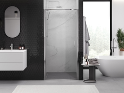 Mexen Exo-B porte de douche battante 85 cm, transparent, chromé - 817-085-000-01-00
