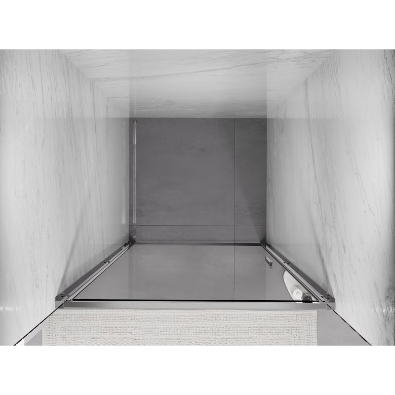 Mexen Exo porte de douche battante 90 cm, transparent, chrome - 817-090-000-01-00