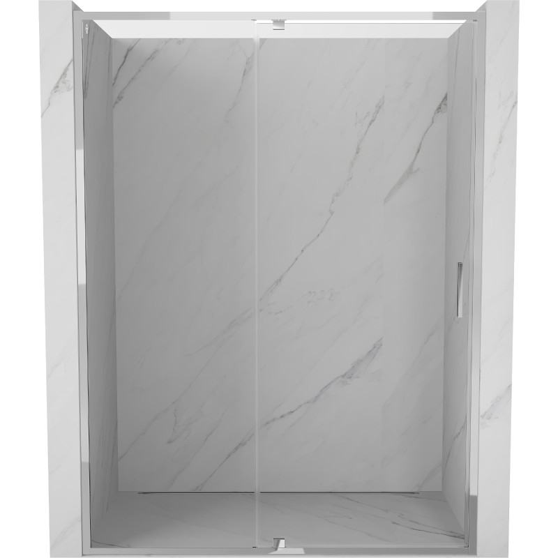 Mexen Exo-R portes de douche pivotantes 130 cm, transparentes, chromées - 819-130-000-01-00