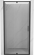 Mexen Exo-R portes de douche battantes 115 cm, transparentes, noires - 819-115-000-70-00