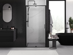 Mexen Exo-R porte de douche pivotante 110 cm, transparent, noir - 819-110-000-70-00