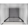 Mexen Exo-R portes de douche battantes 115 cm, transparentes, noires - 819-115-000-70-00